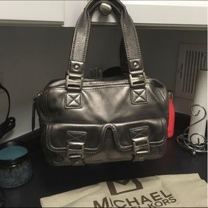 Gunmetal Michael Kors Medium Satchel